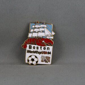 World Cup 1994 Pin - Match Location Pin Boston Lobster and Ship - Peter David